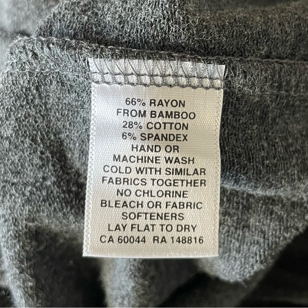Smash + Tess Long Sleeve Hooded Jumpsuit Women’s M Charcoal Gray Zip Super Soft - Picture 15 of 15